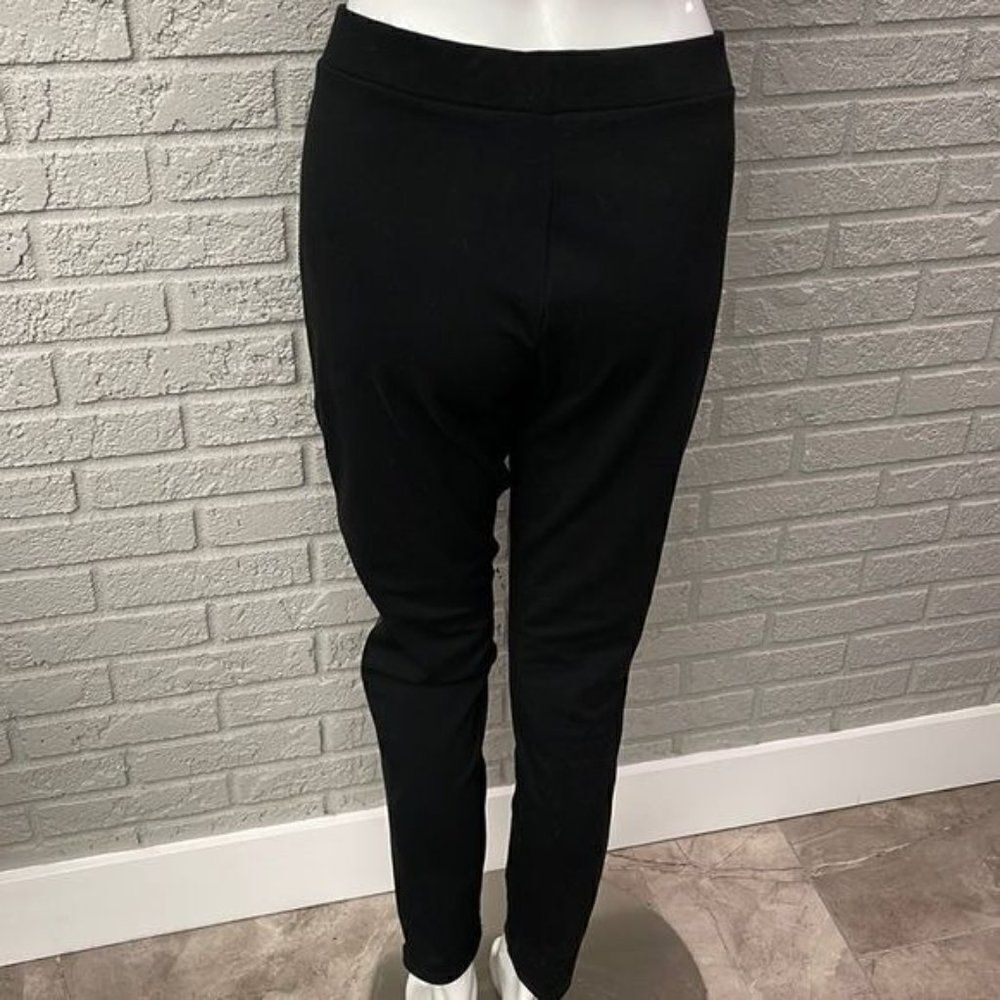 Worthington Faux Leather Pointe Leggings Size L